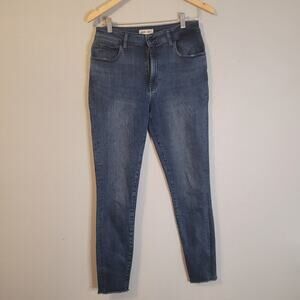 Warp & Weft MXP Milan High Rise‎ Skinny Jeans Womens Size 29 Distressed Raw Hem